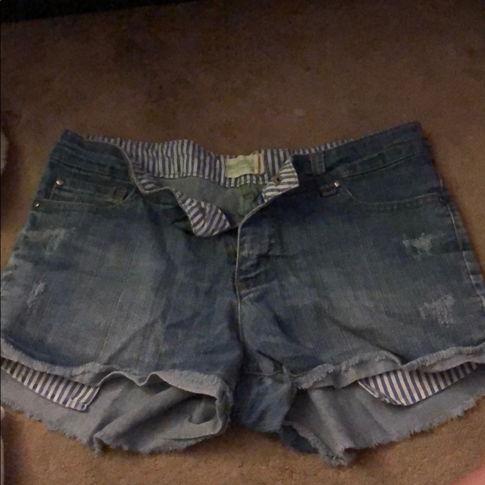 Denim shorts